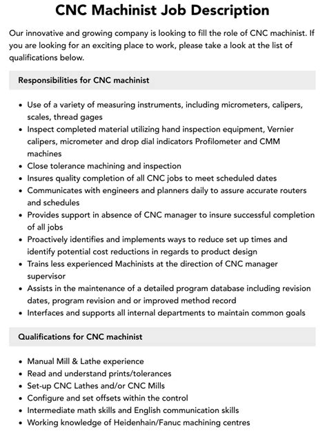 cnc machines job completion notification|role of cnc machinist.